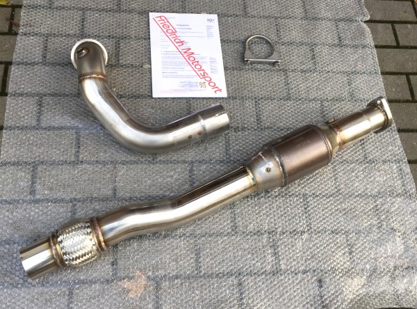 Opel Astra G / H , Z20LET / Z20LEL / Z20LER / Z20LEH Downpipe 3 Zoll Teilegutachten -